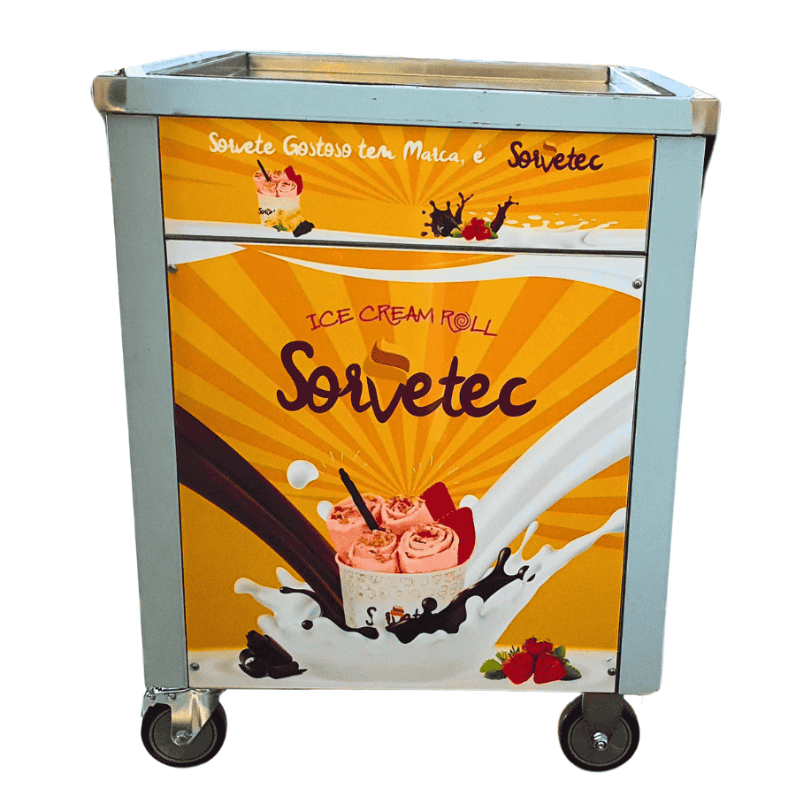Máquina de sorvete na chapa Ice Cream Roll KK500FL-1